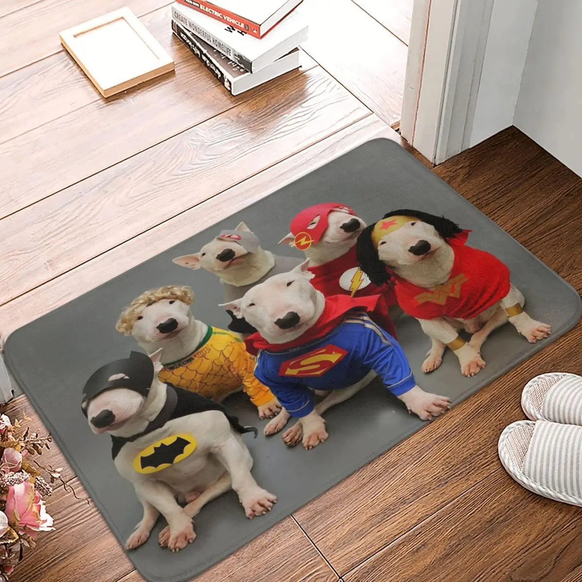 

Напольный кухонный коврик для домашних животных Bull Terrier, нескользящий коврик, коврик для спальни, коврик для входа в ванну