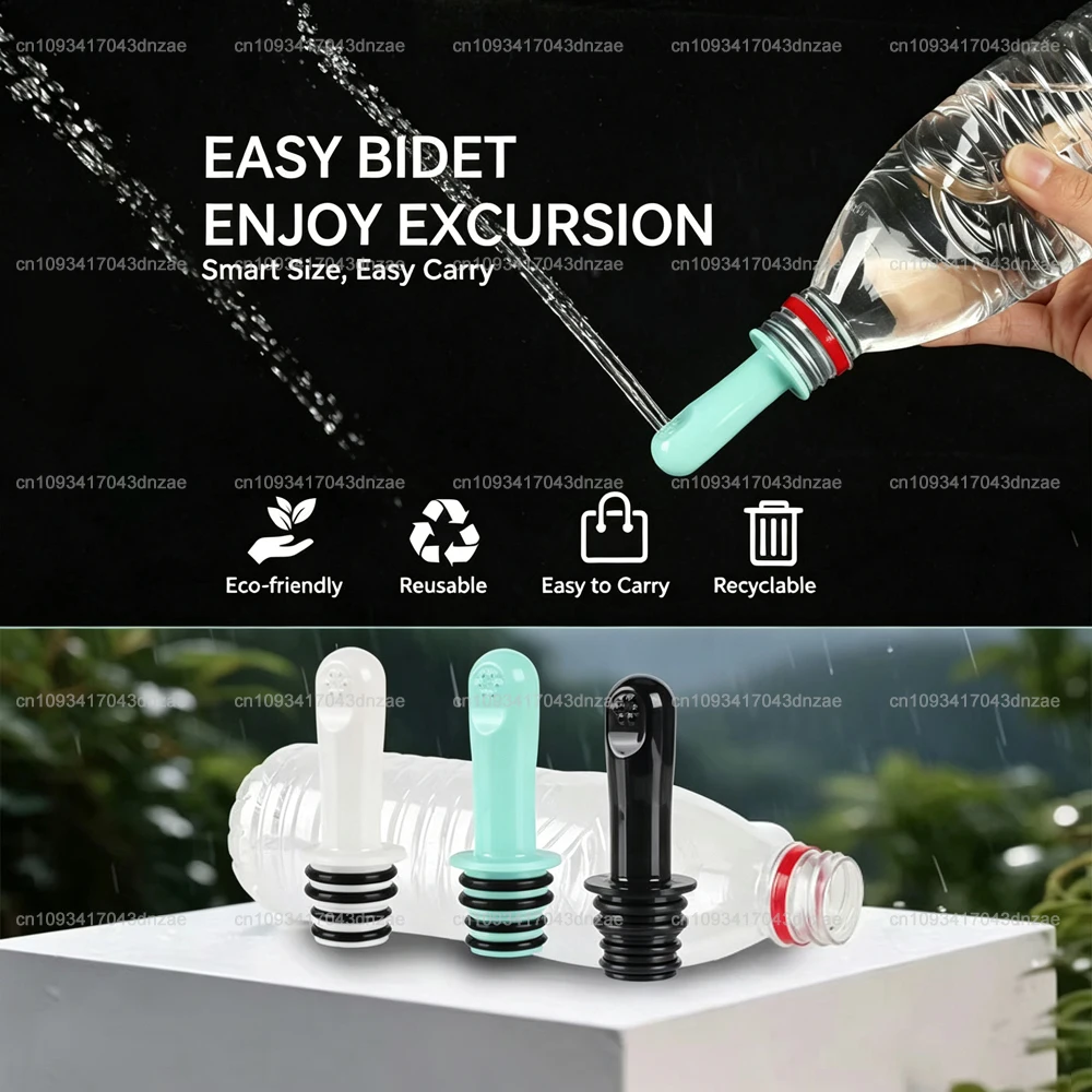 1PC Pocket Bidet Sprayer Personal Cleaner Hand Held Seat Toilet Bidet Tackle Hygiene Washing Travel EVA Wash Nozzle