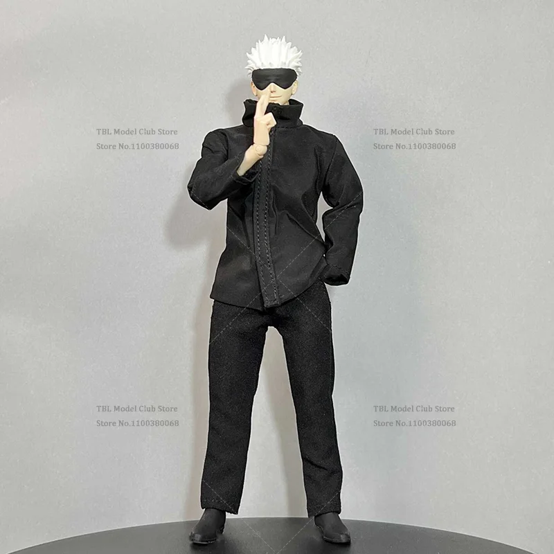 Ropa masculina a escala 1/12, Jujutsu Kaisen Gojo Satoru, hechicero más fuerte, Anime japonés para SHF, figura de acción de 6 pulgadas, juguetes de soldado