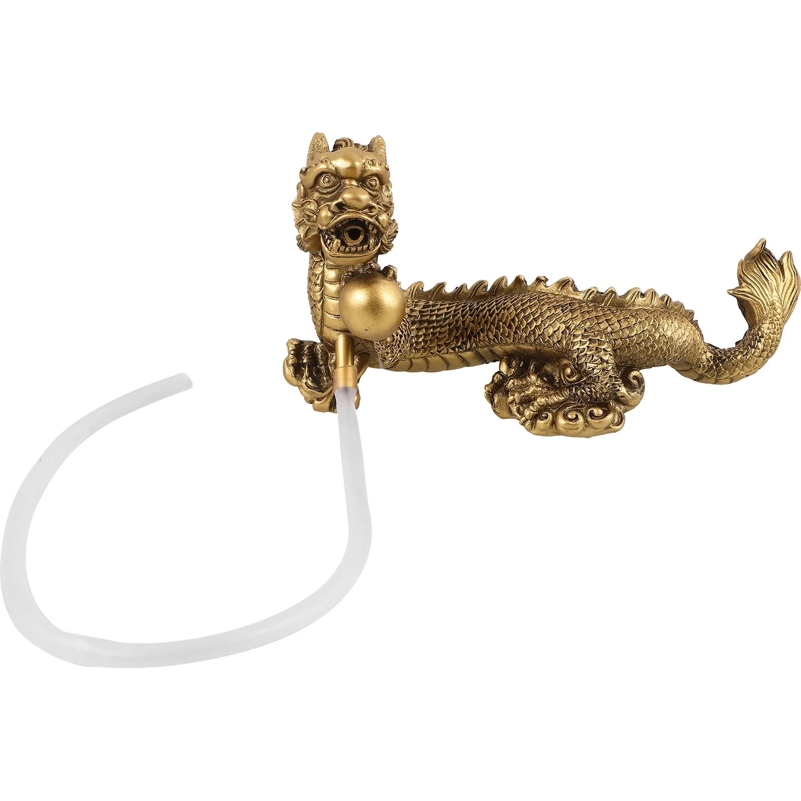 

Aquarium Dragon Fountain Spitter Resin Compact Decoration Water Feature for Fish Tank Zen Garden Indoor Outdoor Decor