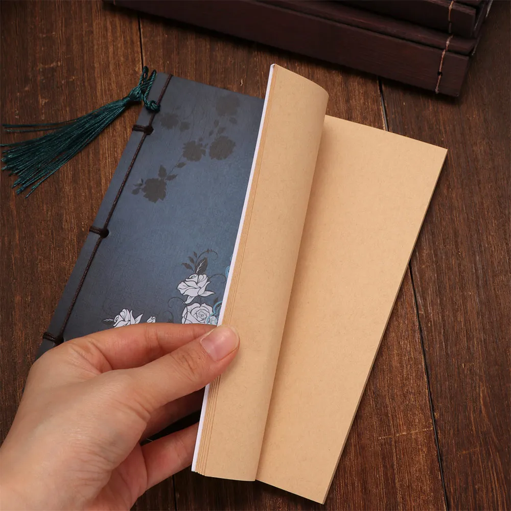 Creative Antique Thick Diary Sketchbook School Thread-bound Book Tassel Notebook Sketch Blank Notepad Journal