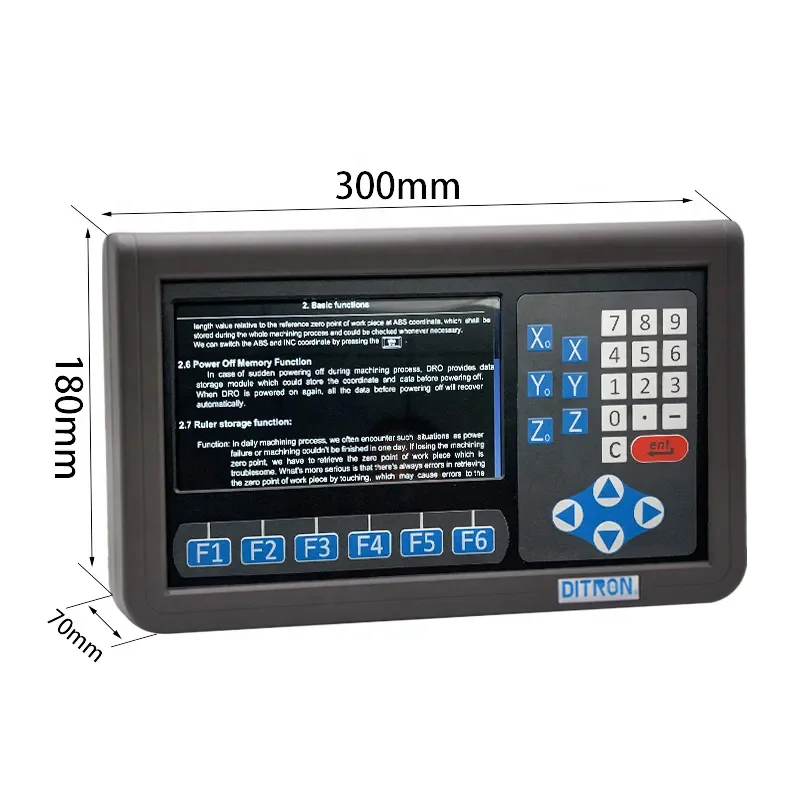 DITRON Metal Case 2/3/4 Axis Dro Digital Readout Display with RPM function for Milling Lathe Machine