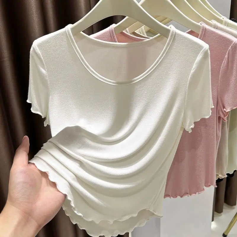 

Simplicity Thin Lazy Style Short Tops Summer Short Sleeve Loose All-match Street Casual T Shirts Fashion Korean Women Clothing