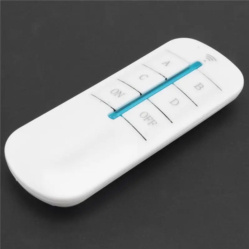 ABKN 4 Way Wireless Remote Control Switch 220V 1000W for Lamp Light Fan Home Automation