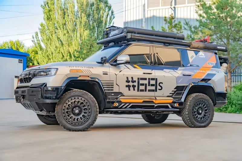 سيارة السيارات الجسم الجانب بار دواسة معدنية صالح ل BYD ليوبارد 8 تعديل السيارات سيارة الجانب بار على الطرق الوعرة دواسة سيارة الخارجي ترقية أجزاء