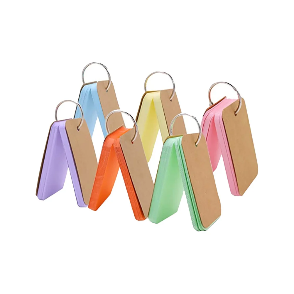 6 قطعة بطاقات مذكرة بسيطة فارغة دفاتر مختلط اللون لمكتب المدرسة الجدول اليومي للقيام قائمة مجلة ورق للكتابة المنظم #6