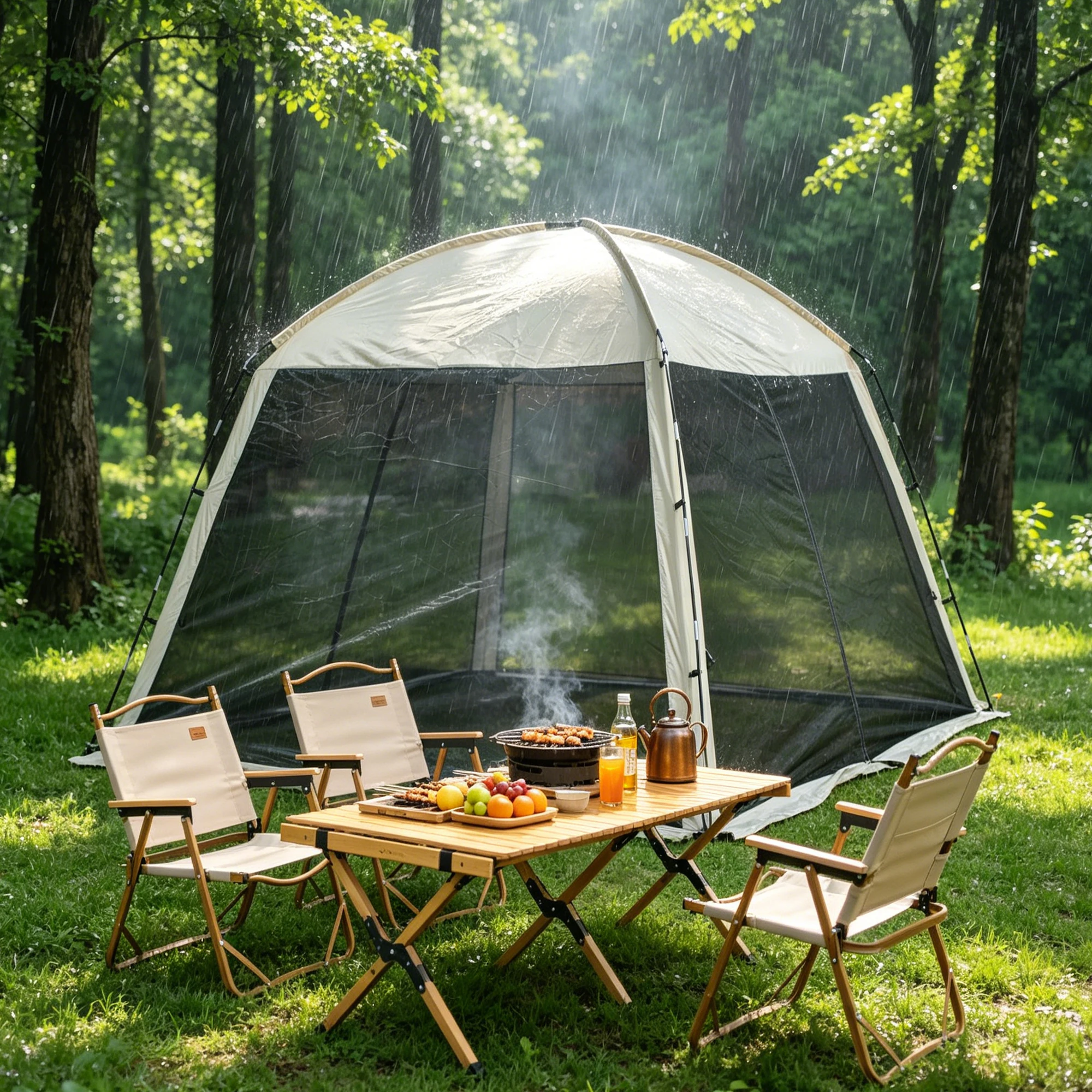 

Сетчатая палатка-тент от комаров, вентилируемая, на 4-8 человек, для сада, беседки, улицы, кемпинга, с полной сеткой, простая установка