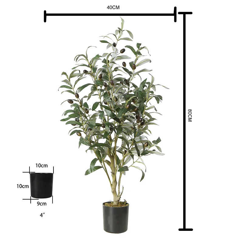 Artificial Plants Factory Direct Sale Olive Tree with Fruits Decorative Tree Artificial Tree Home Decor