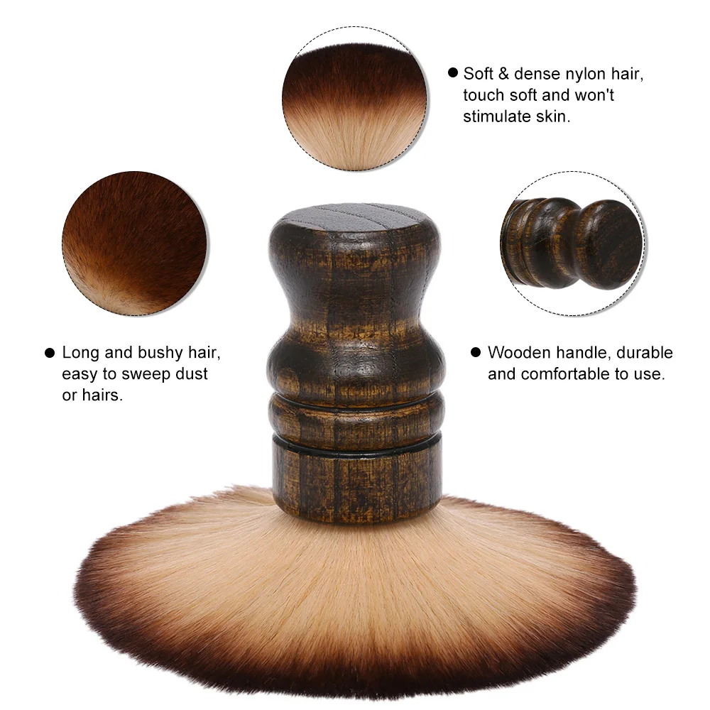 فرشاة الشعر الناعمة الحلاق الرقبة الوجه منفضة فرشاة تنظيف فرشاة الشعر الاجتياح فرشاة صالون المنزلية تنظيف الشعر فرشاة النايلون الشعر