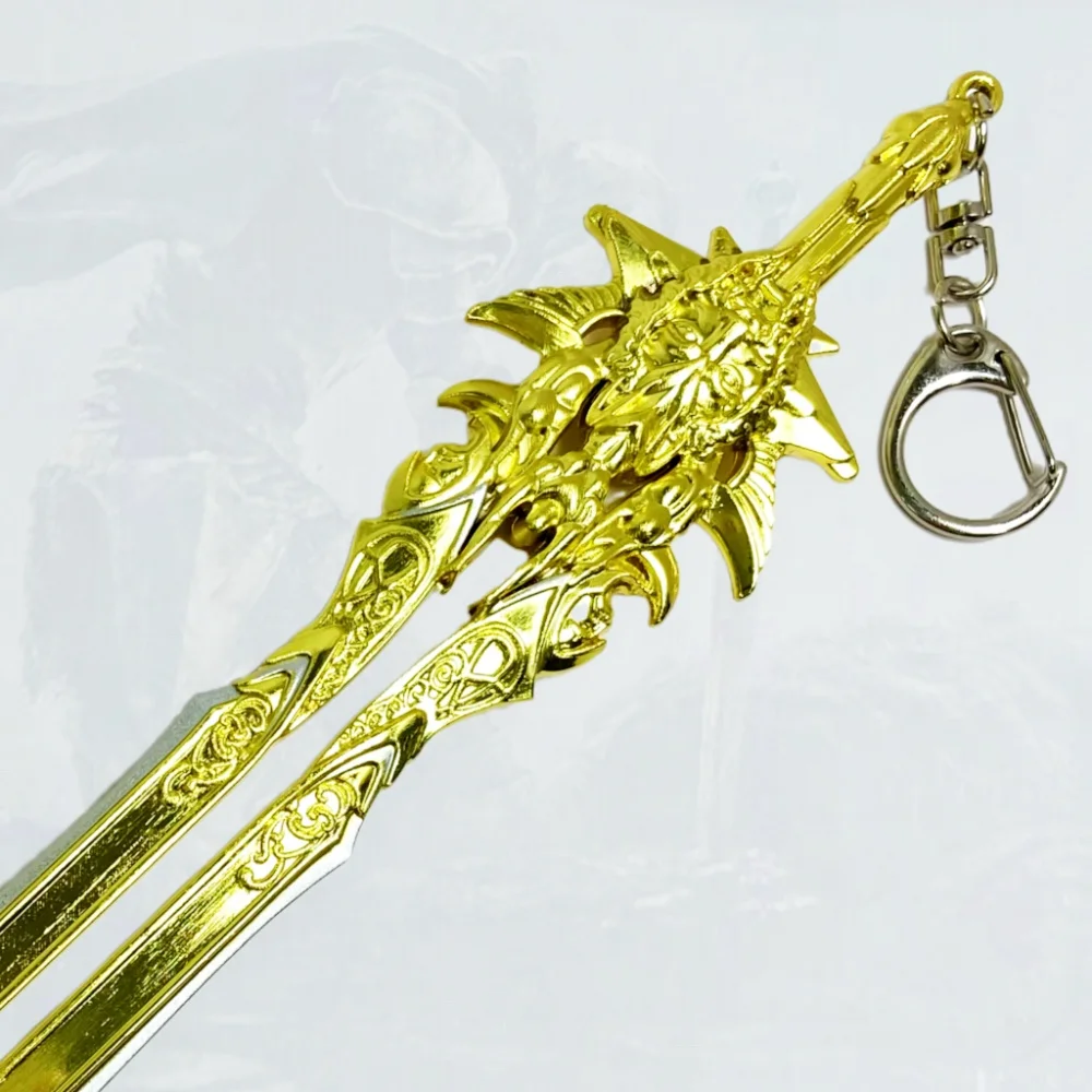 Épée Katana en métal Kratos God of War, couteau Ninja Original samouraï japonais Katana Sabre, accessoires de Cosplay, jouet accessoire, 7.9 pouces