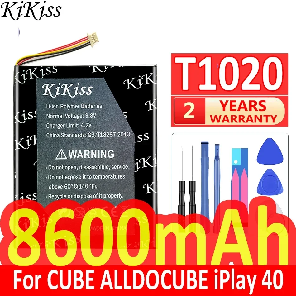 8600mAh KiKiss Powerful Battery T1020 For CUBE ALLDOCUBE iPlay 40 iPlay40 Tablet PC Batteries