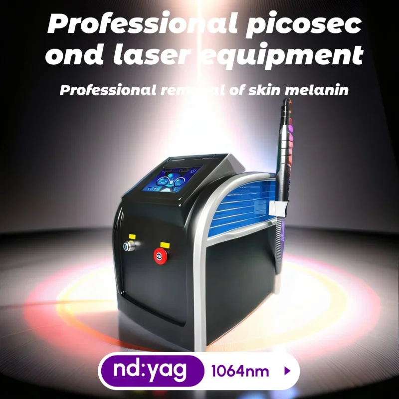 ND:YAG 1064NM Picosecond Laser Pico Tattoo Removal Machine 4 Probe Color Black Doll Skin Rejuvenation Laser Beauty Equipment