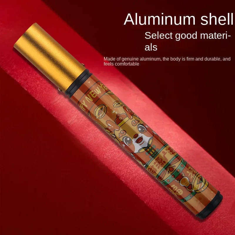 HONEST Painted Windproof Direct Injection Gas Lighter, Special Pen Spray Gun for Cigars, Portable Outdoor Lighter