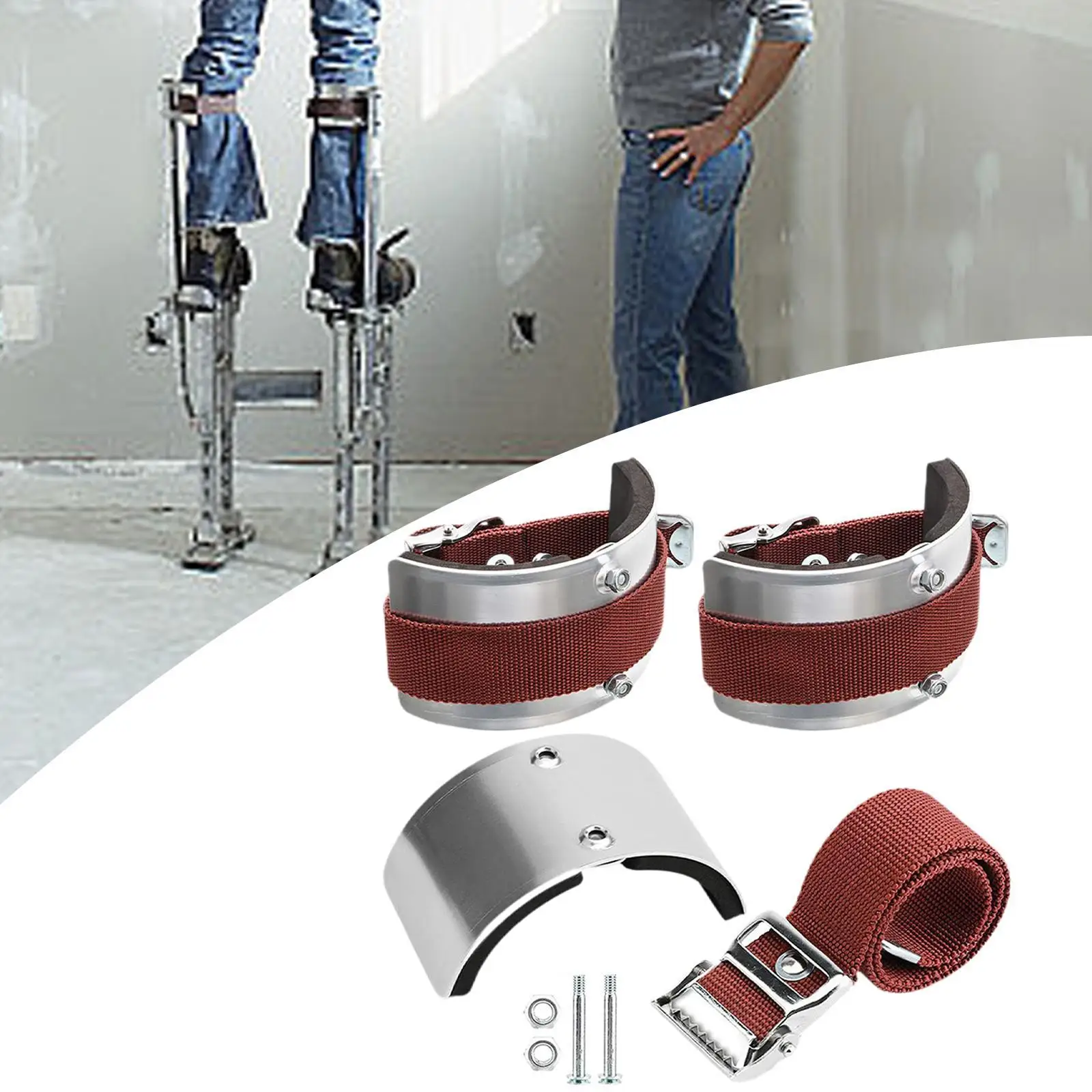 Stilts Stilt 액세서리 용 2Pcs 다리 스트랩 키트 쉬운 사용 편안하고 견고한 범용 Drywall Stilt 배선 용 부품 교체