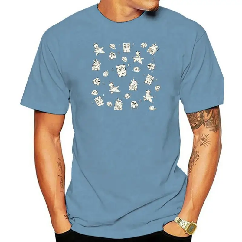 Men t-shirt Doodle Bob Pattern tshirt Women t shirt