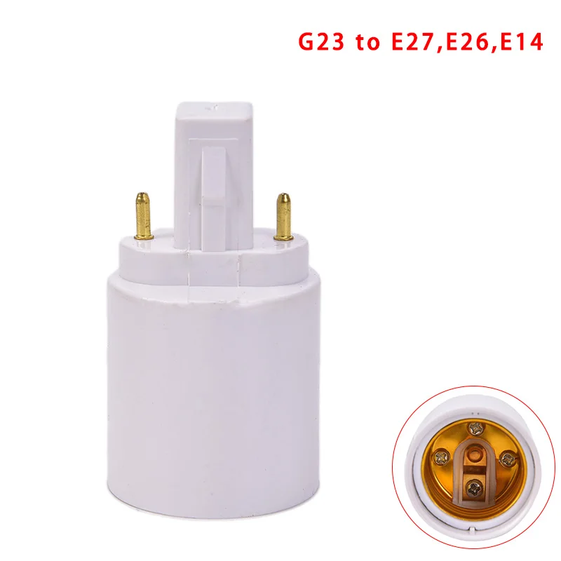 1Pc Lamp Adapter G23 To E27 E26 Base Socket LED Halogen Light Bulb Lamp Adapter Holder Converter