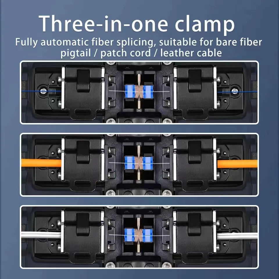 High Quality A-87S Fully Automatic Mini Optic Fiber Fusion Splicer Splicing Machine FTTH Fiber Optic Tool Set