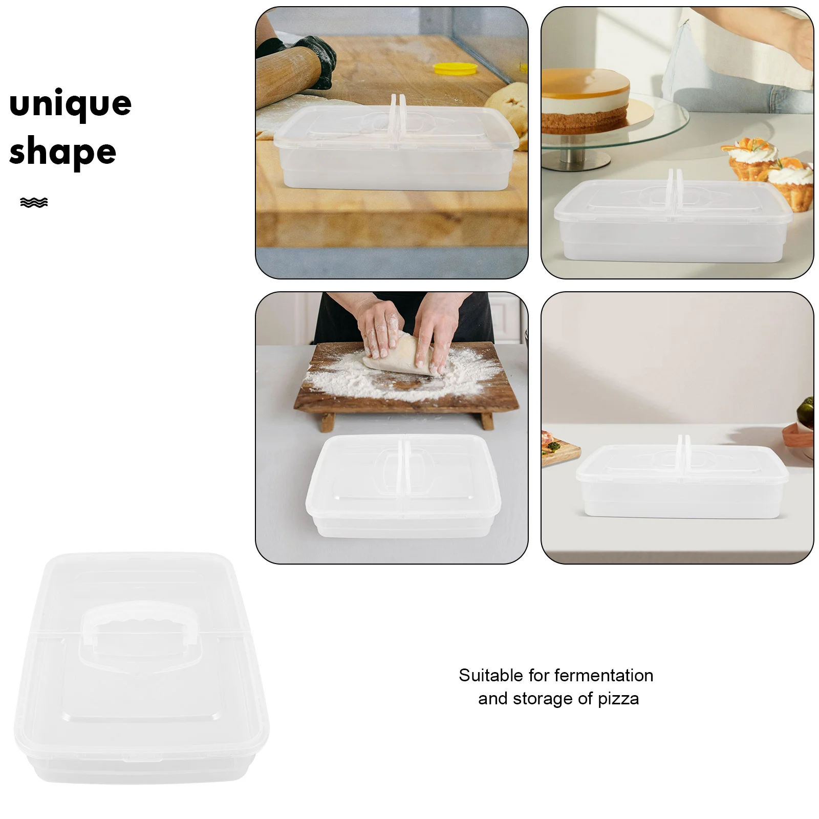 Pizzateigschale mit Deckel, Proofing-Behälter, Herstellung von Zubehör, Boxen, Behältern, Ei