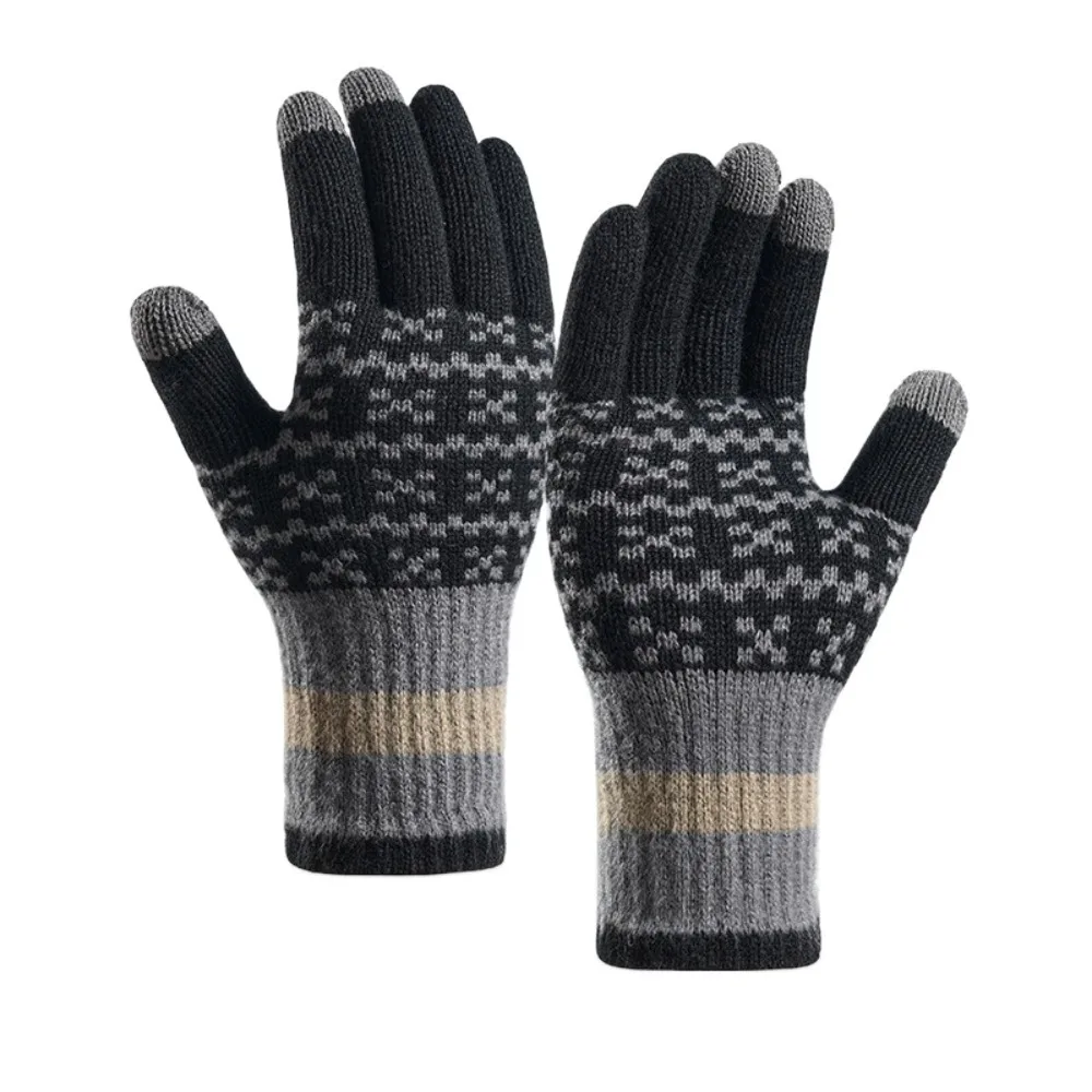 

Модные утолщенные зимние перчатки, морозостойкие ветрозащитные теплые перчатки, флисовые мягкие перчатки с сенсорным экраном для мужчин и женщин