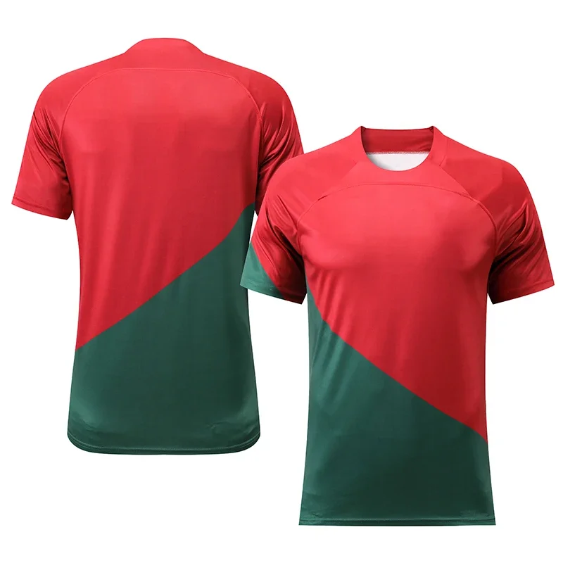 Portugal Football Team Same Fan Jersey Short-Sleeved Children's T-Shirt Sport Breathable Quick-Drying Men's And Women's T-Shirt