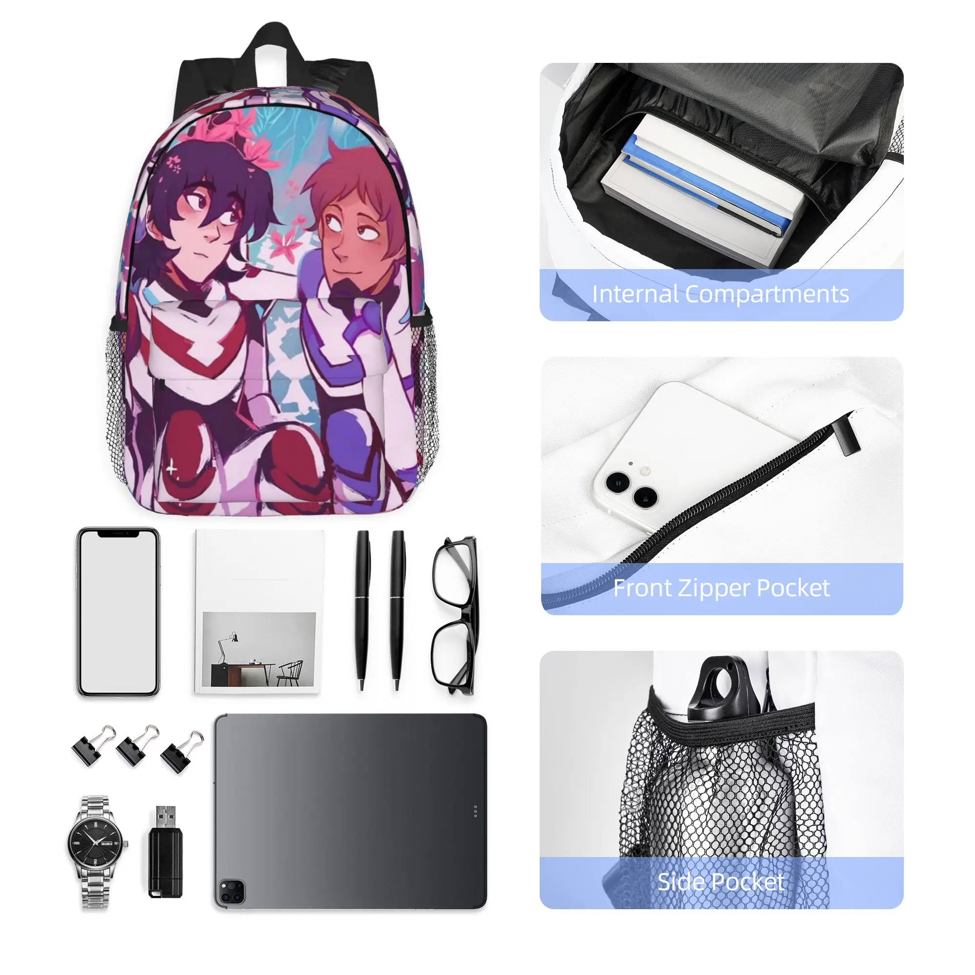 Voltron Legendary Defender Keith Lance Anime Backpack Hot Sale Daypack Boys Girls BookBag Shoulder Bags for Men Women School Bag