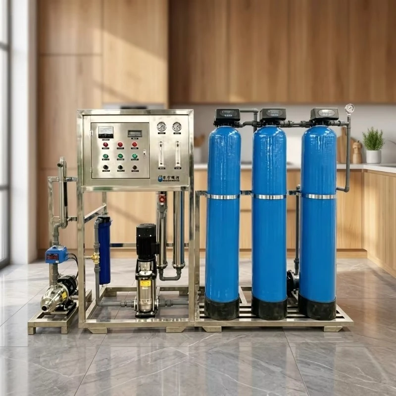 Movable Water Softener System Home Ro System and Water Purifier 500 Liters Per Hour Commercial Water Filtration System Ro Plant