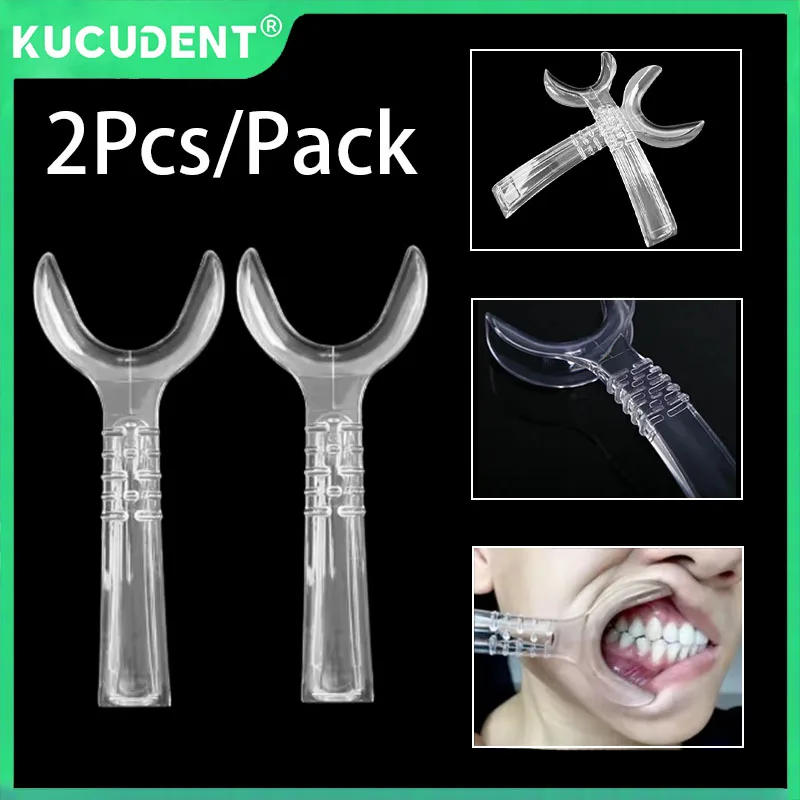 

2 Pcs Dental Orthodontic Mouth Openers Intraoral Lip Cheek Retractor Expander T-Shape Spreader Dentistry Teeth Whitening Tools
