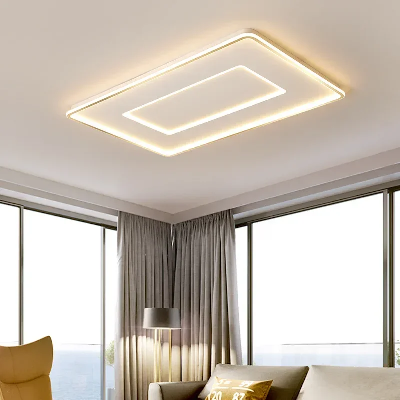 Plafonnier LED au design moderne, luminaire décoratif d'intérieur, idéal pour une chambre à coucher, un salon, une salle à manger, un hôtel ou un bureau