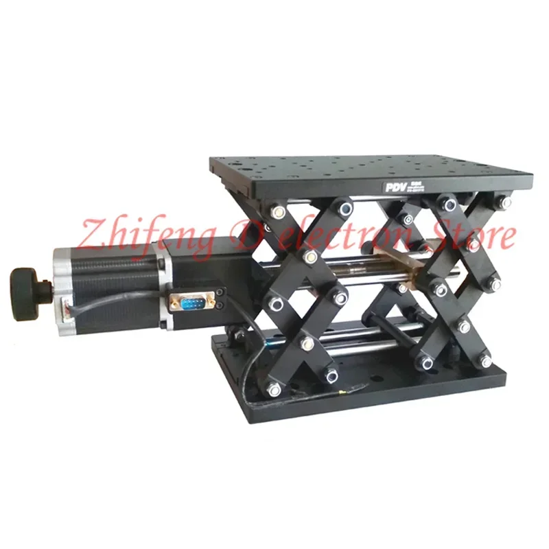 High-precision electric lift table PDV PT-GD402, scissor lift table/hollow turntable, repeatable positioning accuracy 10μ