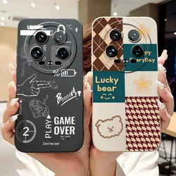 For Xiaomi Mi 14 Ultra Case Stylish Art Painted Cover Soft Silicone Phone Case For Xiaomi 13 Ultra 13Ultra 14Ultra Fundas Bumper