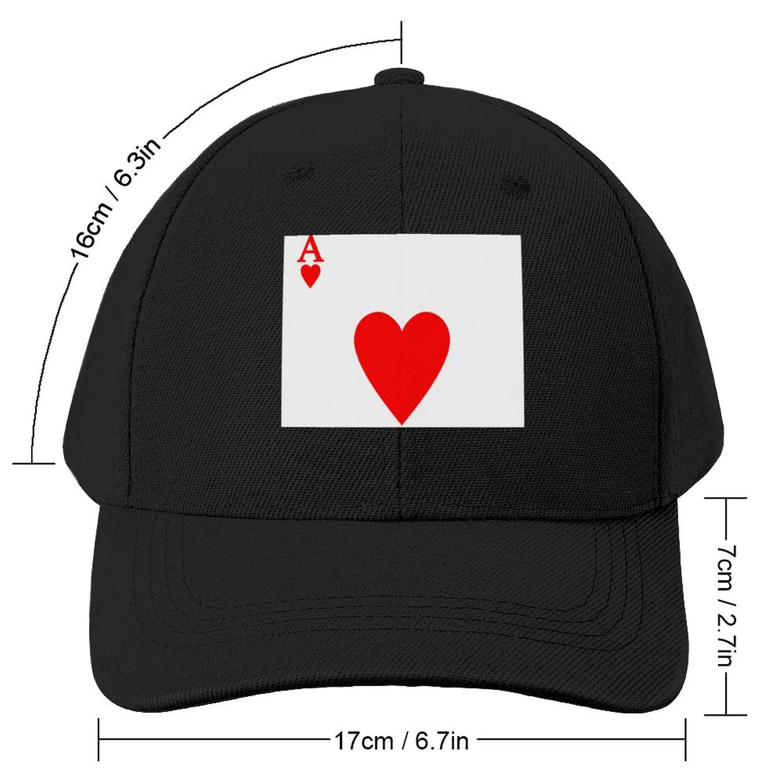 Ace Of Hearts Playing Card Group Costume Poker Player Baseball Cap Anime Hat Hip Hop Woman Men's