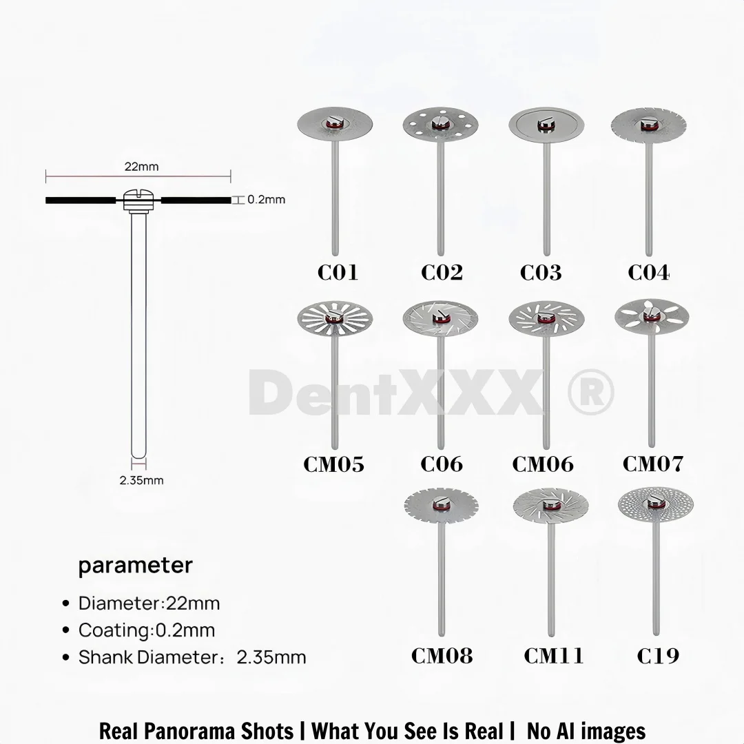 Ultra-Thin Double-Sided Diamond Grinding Discs – 0.20mm Cutting & Polishing Blades with 2.35mm Shank