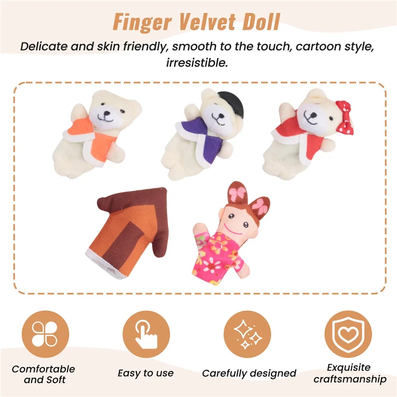 FBIL-指人形 25 個セット おとぎ話 おとぎ話 ゴールディロックと三匹の熊