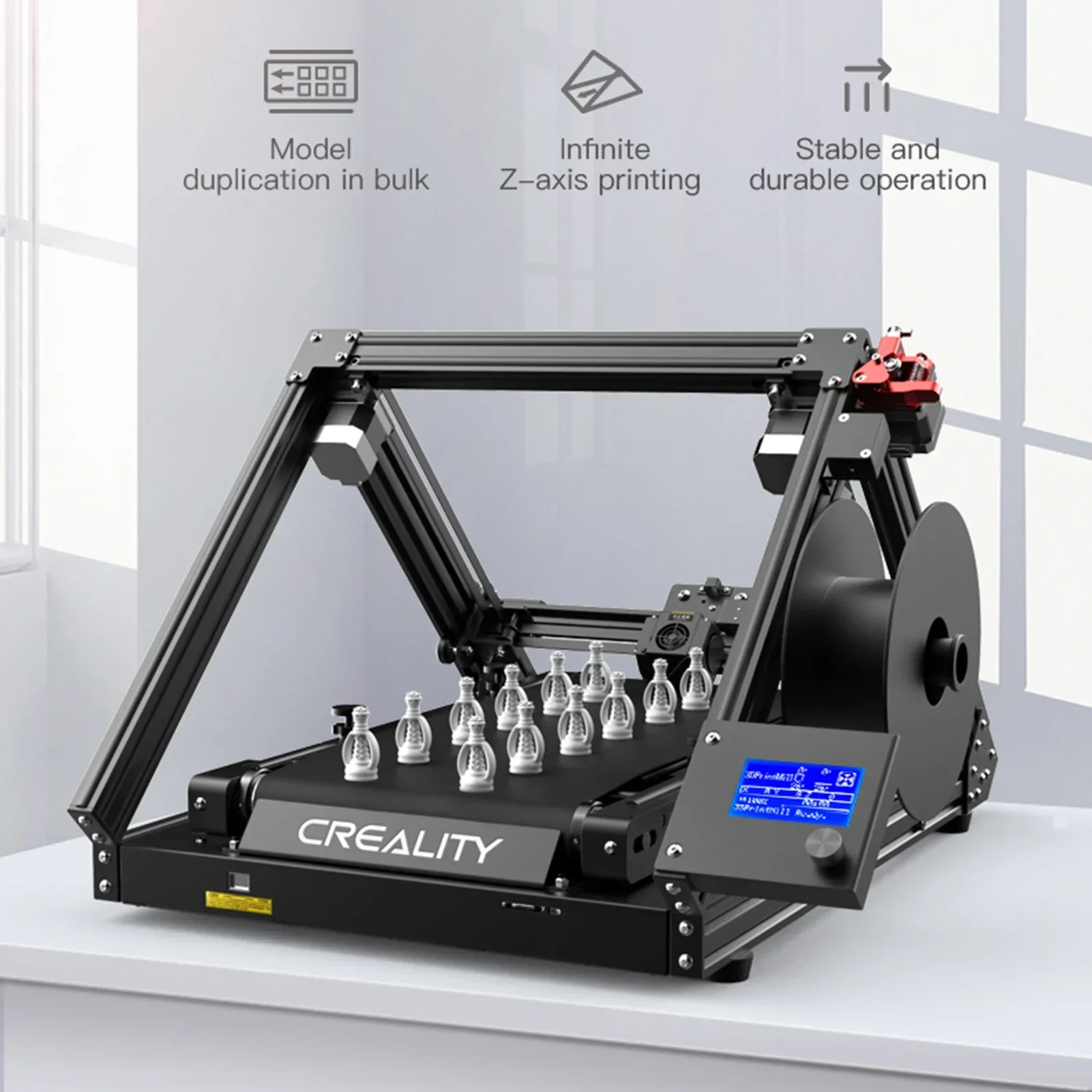 Creality 3DPrintMill 3D Printer Model Reproduction in Batches Infinite Z-Axis Printing Silent Motherboard Filament Detection