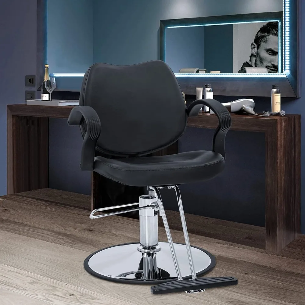 

360 Degrees Rolling Swivel Barber Salon Styling Adjustable Hydraulic Beauty Shampoo Hairdressing Chair for Hair Stylists