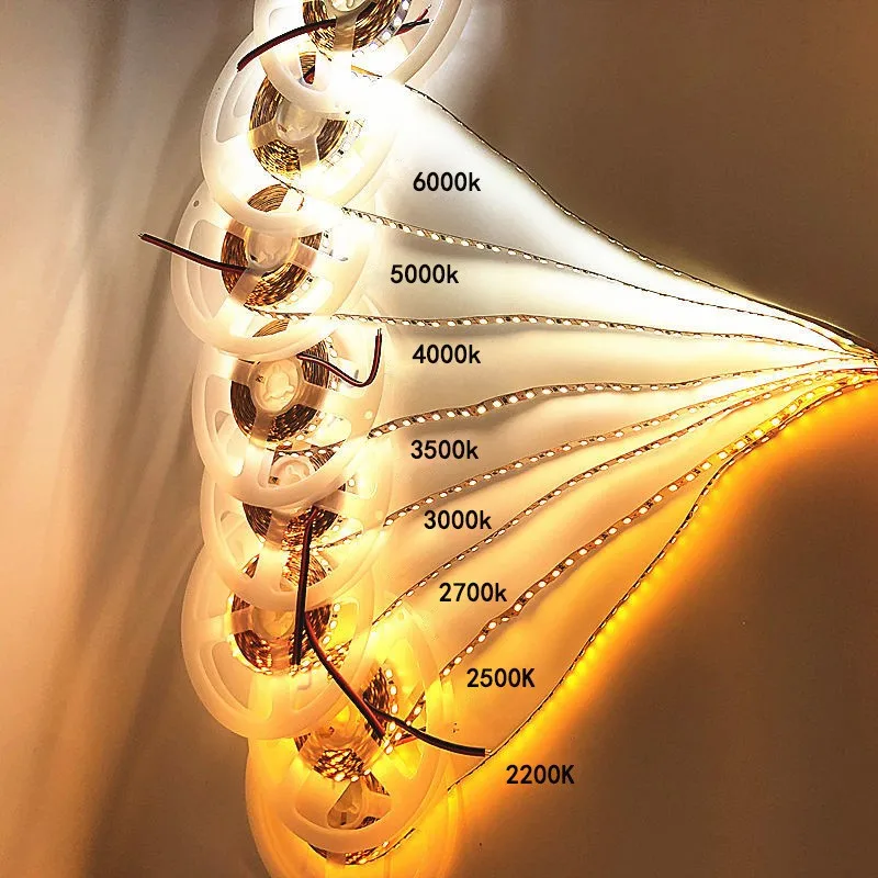 NEW 5m 5Years Guarantee White High CRI 95 LED Strip Light DC 12V 2835 LED Warm White Nature White