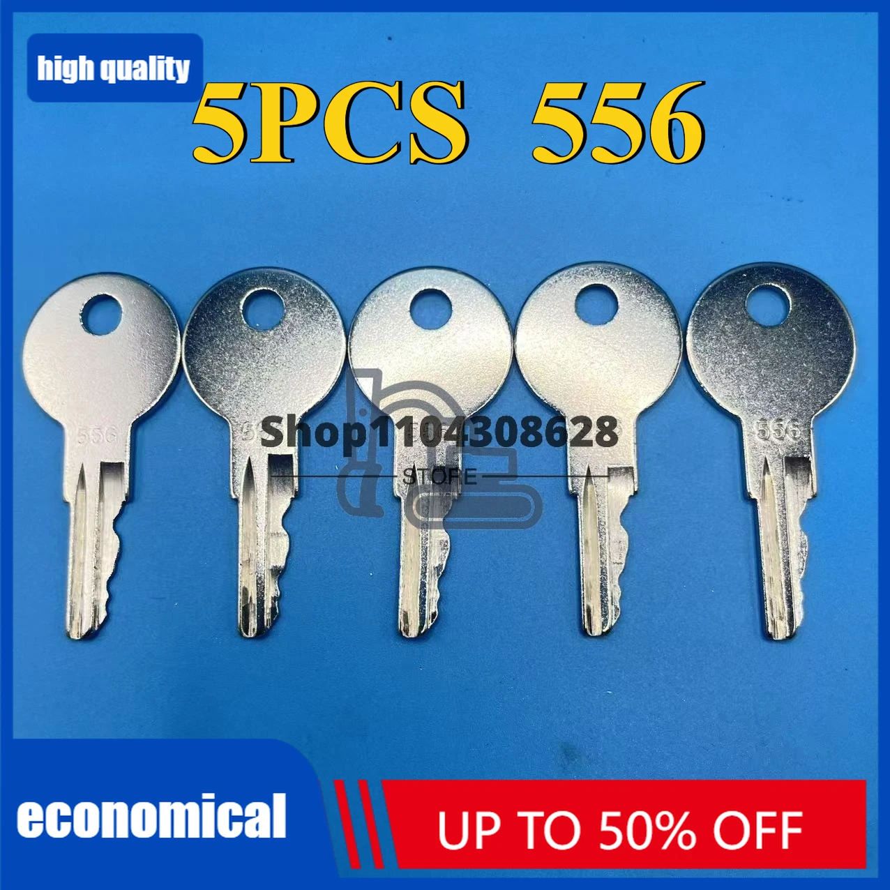 

5 шт. 556 ключей 9872100256 ключ зажигания подходит для вилочного погрузчика Ford New Holland GRADALL Hyster Lull Yale