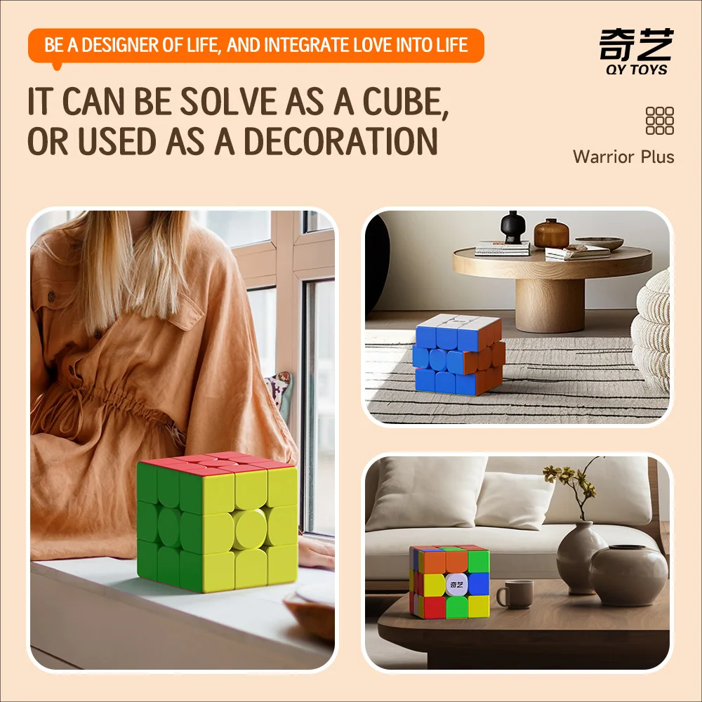 Qiyi Warrior Plus M Zauberwürfel QY 18,8 cm Übergroßer Würfel, professionelles Cubo Magico Lernspielzeug