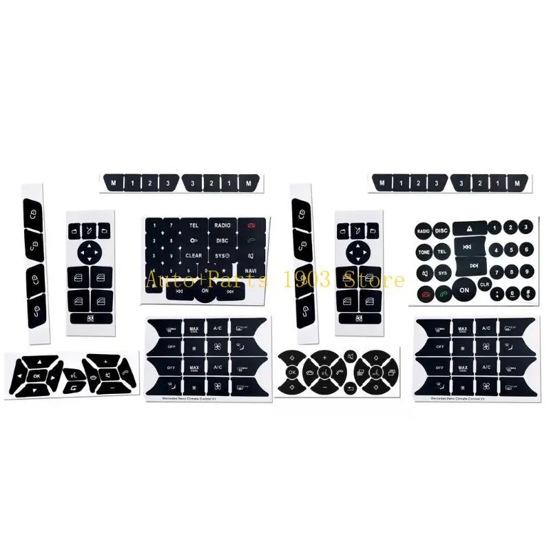 

E21C Air ConditionSwitch Button Decal Car Repair Sticker For W204 S204 C204 R172 W212