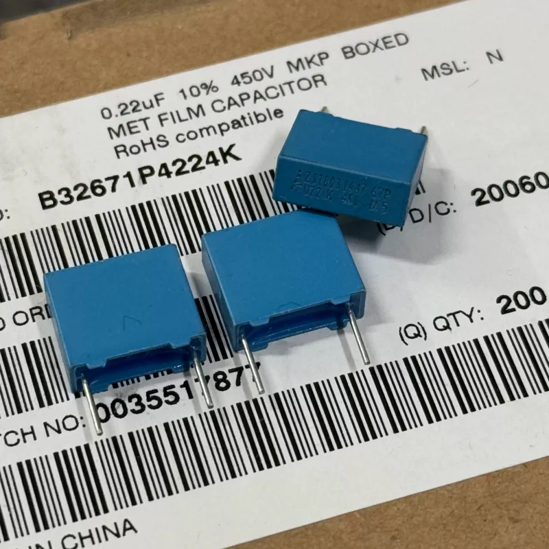 10-100pcs imported film capacitor 450V0.22UF 220NF B32671P4224K