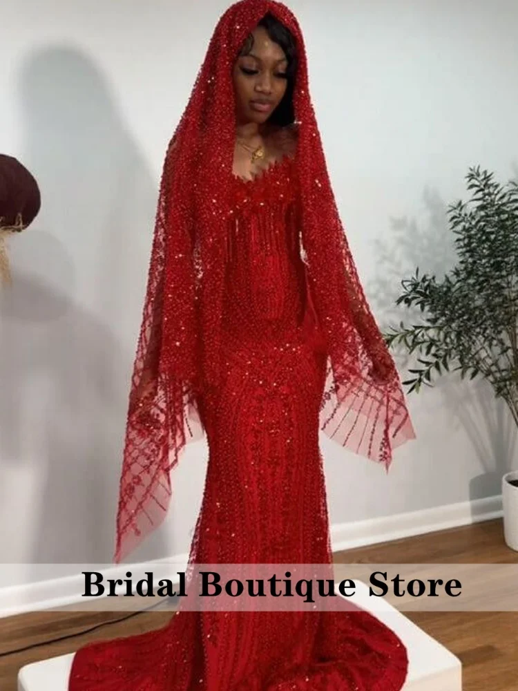 Black Prom Dresses With Veil 2026 Beading Diamonds Black Girls Evening Dress Tassels Wedding Birthday Party Gowns Customized