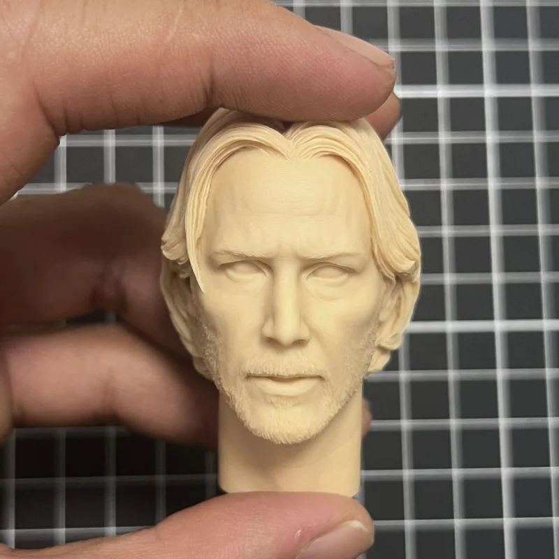 

1/6 ScaleResin Keanu Reeves Head Sculpt Kit – Unpainted DIY Custom Figure High Detail Action Star Collectible Hot Sale Trending!
