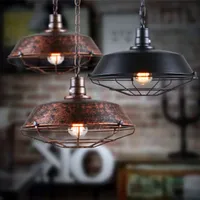 Loft Style Vintage Pendant Lamp Light Industrial Retro Iron Hanging Ceiling Lamps E27 Chandelier for Salon Restaurant Bar Kitche