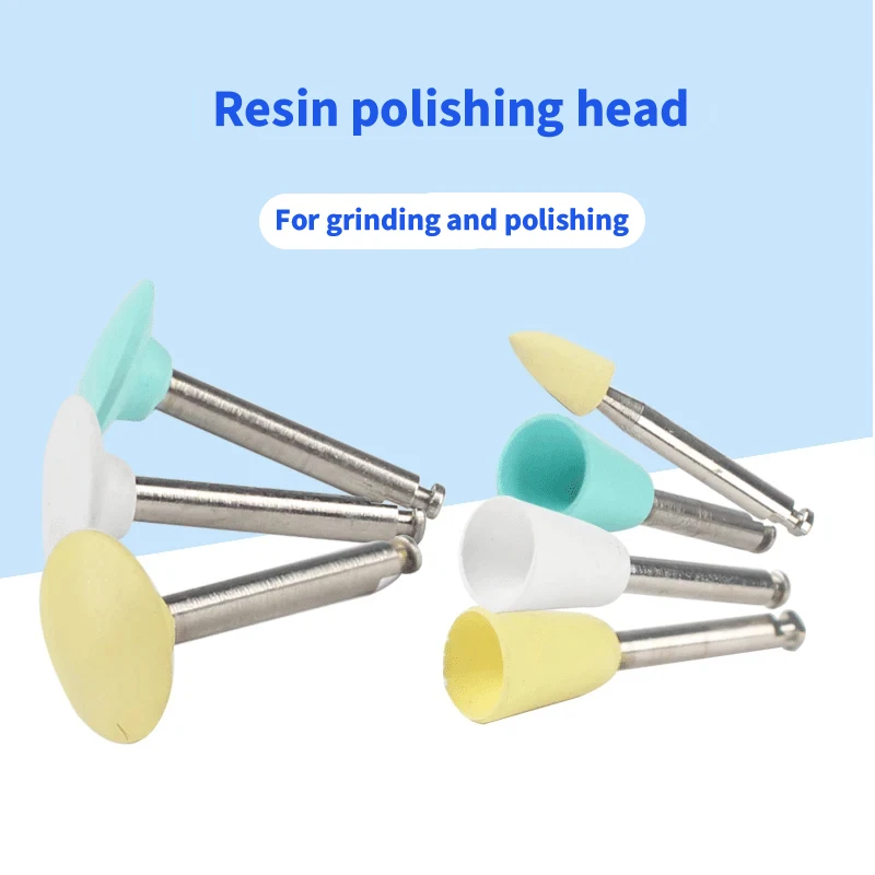 

10Pcs MICRODONT Dental Grinding and Polishing Disc-shaped Cupped Tip White Green Yellow Resin Polishing Head Dental Tools