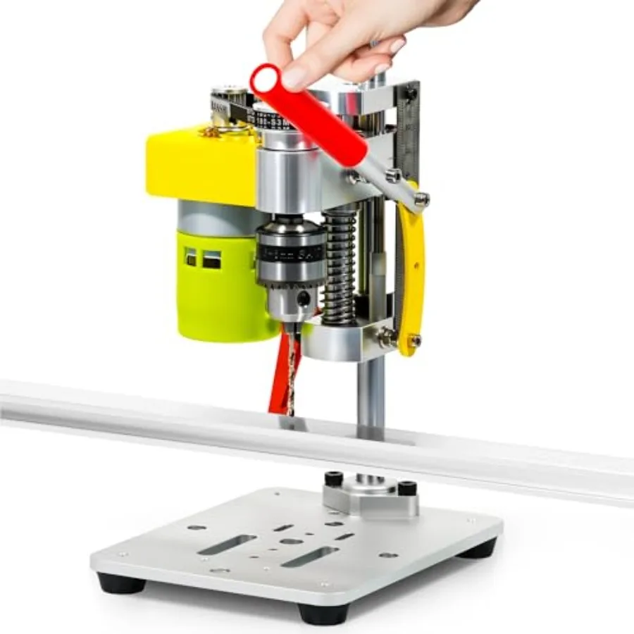 

Electric Mini Bench Top Drill Press 7 Speed Drilling Machine w/ B10 Chuck for 0.6-6mm Bits DIY Metal Woodworking Jewelry Drill