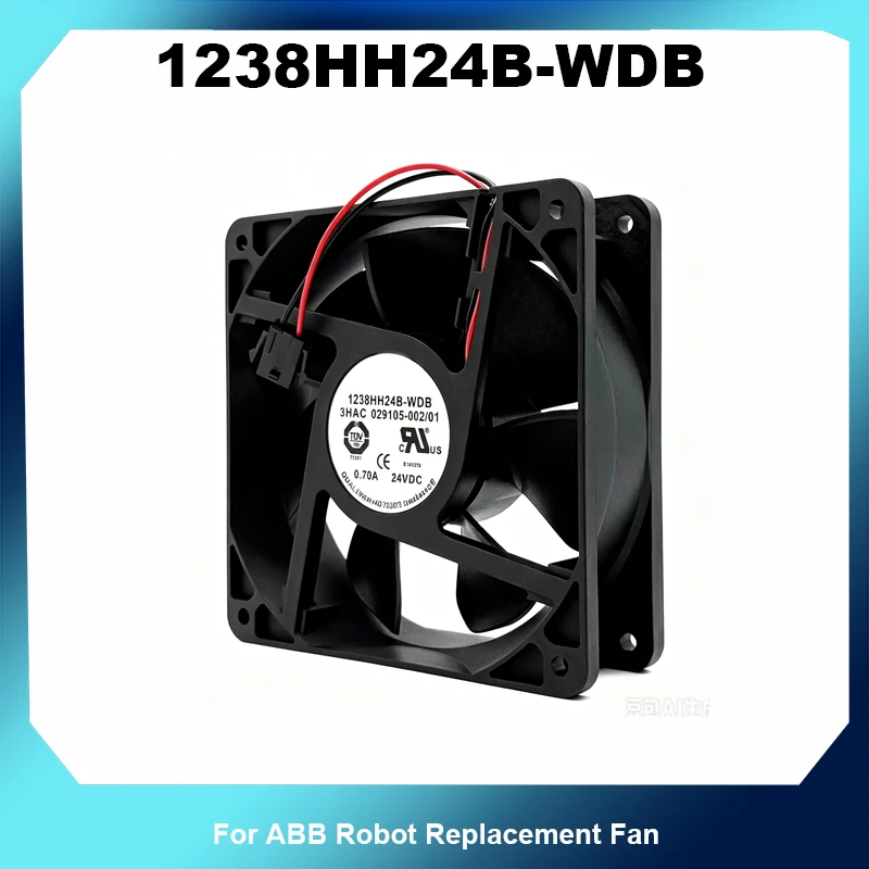 1238HH24B-WDB Cooling Fan 3HAC029105-002/01 DC24V 0.70A For ABB Robot Replacement Fan