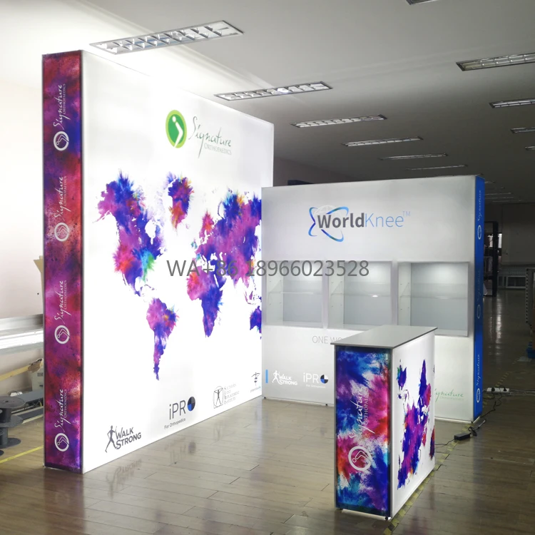 10ft LED Box Light Backlit Pop up Trade Show Display