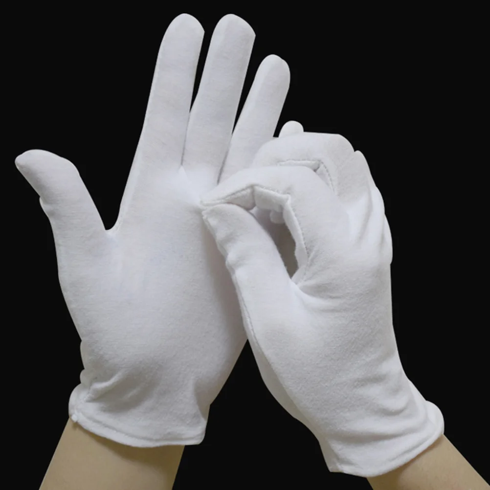 

12Pairs Thickened Cotton Gloves Waterproof Anti-Slip Wear-Resistant Breathable Safety Working Gloves for Labor Protection