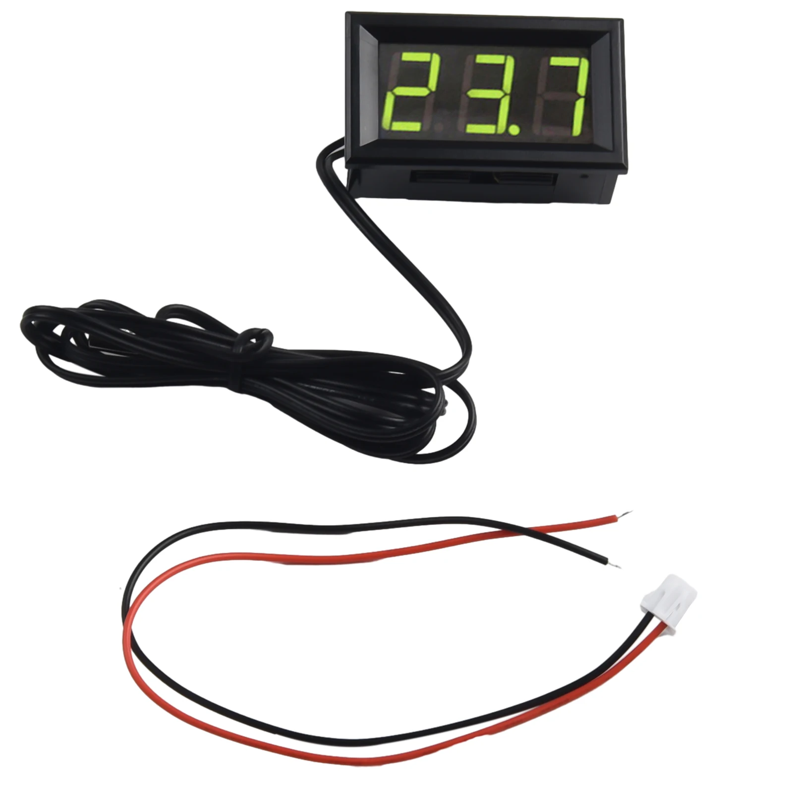 Digital LED -50~110°C Thermometer DC 5-12V Car Temperature Panel Meter Gauge With Probe For Car Body Temperature Pool Aquarium