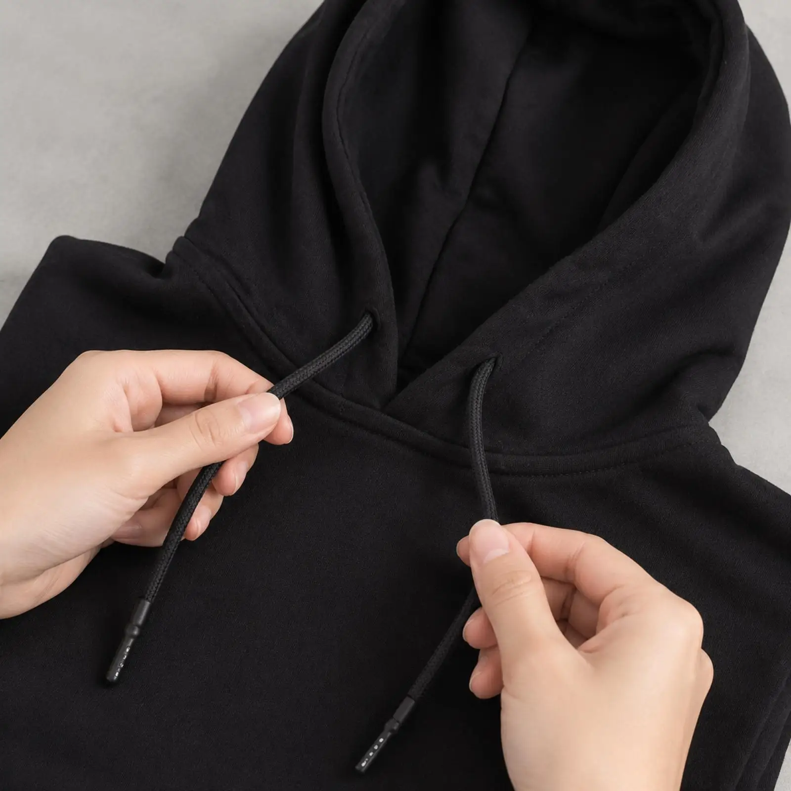 Cotton Faux Hooded Collar for Layering Under Sweaters and Robes Lightweight Sleeveless Neck Cover with Adjustable Hood